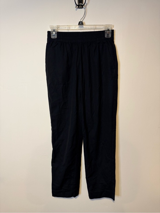 Everlane Pants - Everlane The Wool Tapered Leg Pant Trousers in Black Pull On Elastic Sz 0
